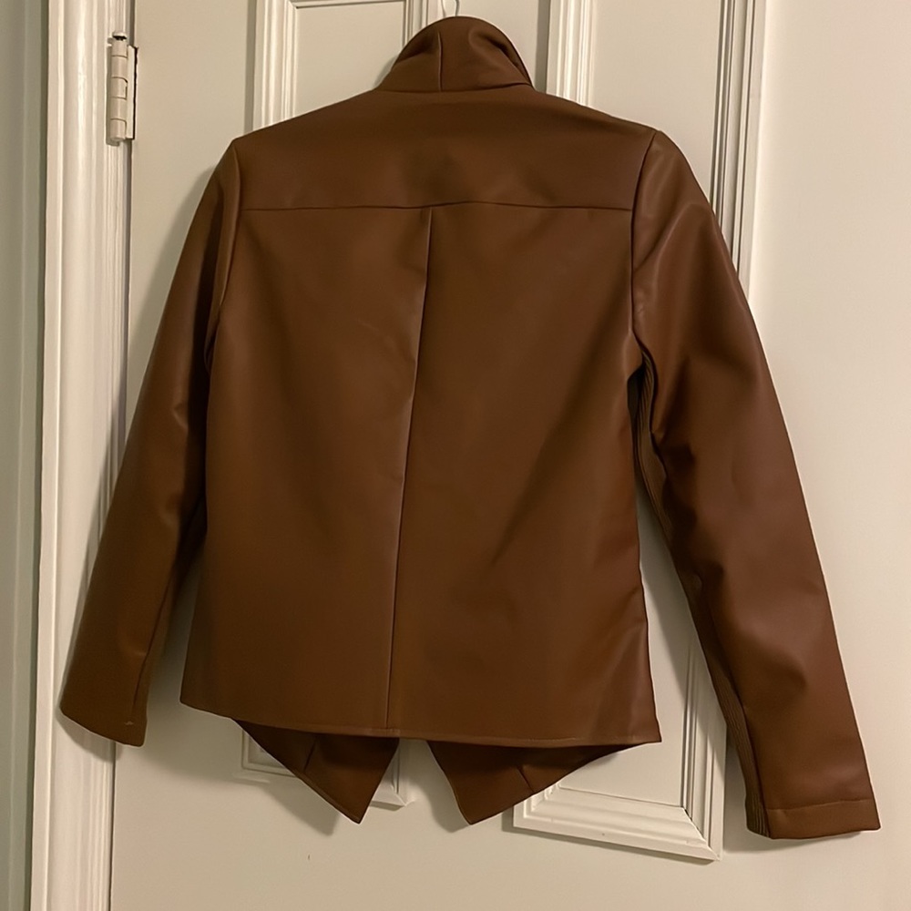 Steve Madden brown leather jacket - Picture 5 of 6
